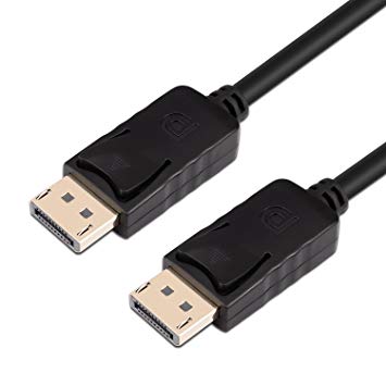 A-technology DisplayPort Cable 5ft(1.5m) DP Cable- [2K@165Hz,2K@144Hz,4K@60Hz] Display Port Cable High Speed DisplayPort to DisplayPort Cable for PC, Laptop, TV etc - (DP to DP Cable) Black (5Ft)