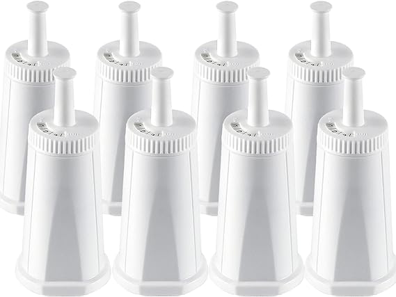 8 Pack Breville Bes880 Water Filter Replacement-Compatible with Breville Sage Oracle Touch, Barista, Claro Swiss, BES878, Bes920, Bes008 Espresso Coffee Machine,Replaces Part #BES008WHT0NUC1