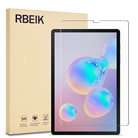 Samsung Galaxy Tab S6 Screen Protector, RBEIK 9H Hardness Anti-Scratch Bubble-Free Tempered Glass Screen Protector Protector for Samsung Galaxy Tab S6 10.5"