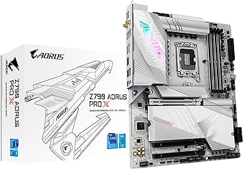 GIGABYTE Z790 AORUS PRO X (LGA 1700/ Intel/ Z790 X/ATX/ DDR5/ 5* M.2/ PCIe 5.0/ USB 3.2 Type-C/Wi-Fi 7/ 5GbE LAN/Q-Flash Plus/EZ-Latch Plus/Motherboard)