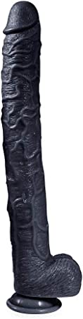 MyXToy® Big Dildo with Balls & Suction Cup 17 Inch Black