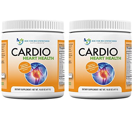 Cardio Heart Health-L-Arginine Powder Supplement-5000mg plus 1000mg L-Citrulline-with Minerals, and Antioxidants Vitamin C & E-Total Cardiovascular System Health-Formulated by REAL DOCTORS 2 Pack