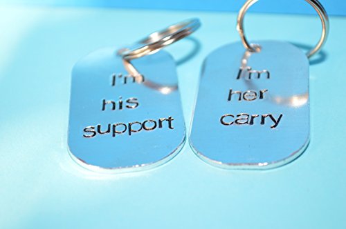 support and carry aluminum dog tag key chains