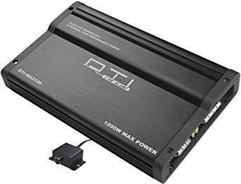 DTI MA2120 1200 Watts 2-Channel Car Audio Stereo Amp Mosfet Power Multi Channel Bridgeable Amplifier with Bass Remote Control Included