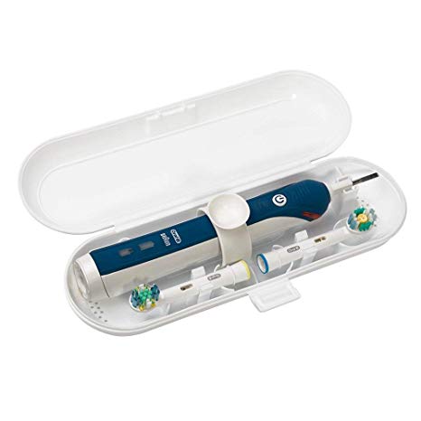 Plastic Electric Toothbrush Travel Case for Oral-B Pro Series, White