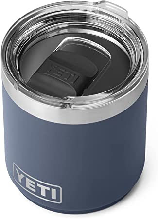 YETI Rambler 10 oz Stackable Lowball 2.0, Vacuum Insulated, Stainless Steel with MagSlider Lid, Navy