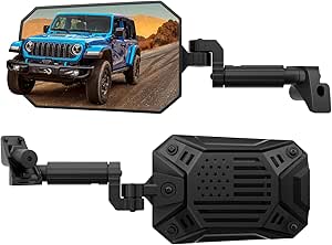 JOYTUTUS Mirrors Doors Off Compatible with 2024 Wrangler JL Gladiator JT, Wrangler JL Side Mirrors with Doors Off Wider View No Vibrate & Wobble, Patent Pending(NOT FIT 1986-2023 Wrangler Gladiator)