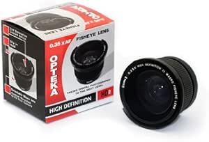 Opteka .35x HD2 Super Wide Angle Panoramic Macro Fisheye Lens for Sony Alpha A99, A77, A65, A58, A57, A55, A37, A35, A33, A900, A700, A580, A560, A550, A390, A380, A330 and A290 Digital SLR Cameras