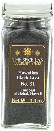 The Spice Lab Hawaiian Black Lava (Kilauea) (Fine) Sea Salt - French Jar