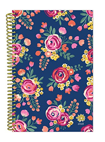 bloom daily planners 2018 Calendar Year Daily Planner - Passion/Goal Organizer - Monthly and Weekly Datebook and Calendar - January 2018 - December 2018 - 6" x 8.25" - Vintage Floral
