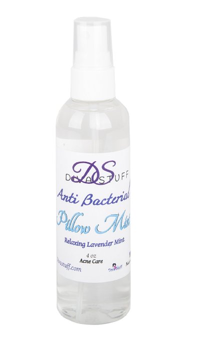 Diva Stuff Anti-Bacterial Pillow Mist - Promotes Clear Skin - Made in the USA with Safe Ingredients - 4 fl oz