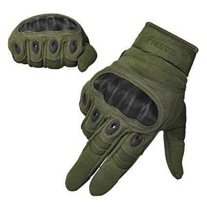 Freetoo Men's Outdoor Gloves Full Finger Cycling Motorcycle Gloves
