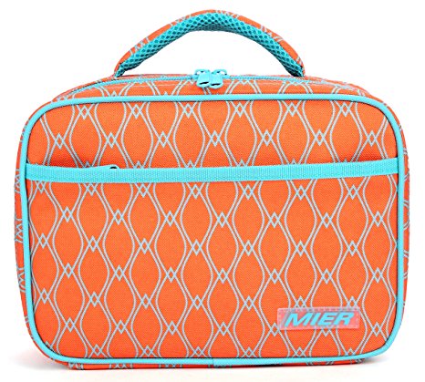 MIER Kids Lunch Box, Fit in Backpack, Orange