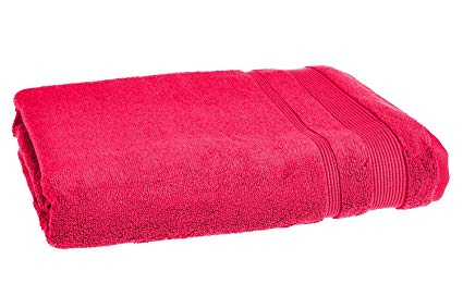 Allure Bath Fashions Luxury Supersoft Egyptian Cotton Towels Absorbent and Quick Dry Bath Sheet Towel 90 x 150cm 500gsm in Hot Pink, Cerise (Bath Sheet)