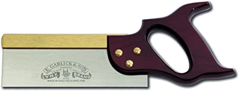 Lynx 8-Inch Dovetail Saw with Full Handle and Filed for Rip Cutting (20 TPI) – Made in Sheffield, England