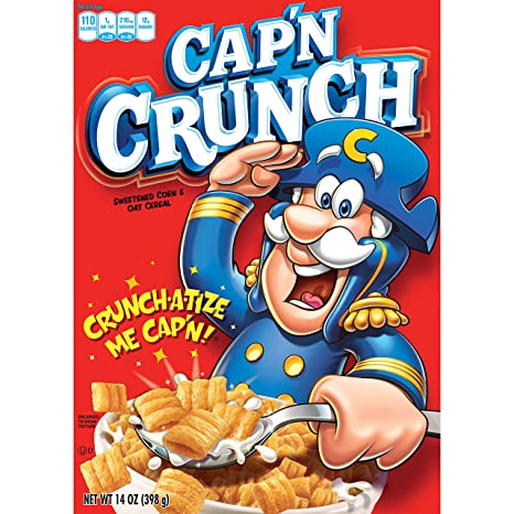 Quaker Captain Crunch Cereal, Original, 14 Ounce