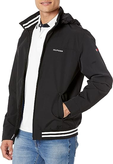 Tommy Hilfiger Men's Lightweight Waterproof Regatta Bomber Jacket