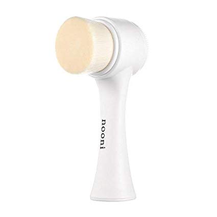 NOONI Pore Cleansing Dual Brush 3.36 ounces, Facial wash brush, Waterproof face cleansing, Deep scrubbing tools, Silky and foamy cleanser, Remover makeup