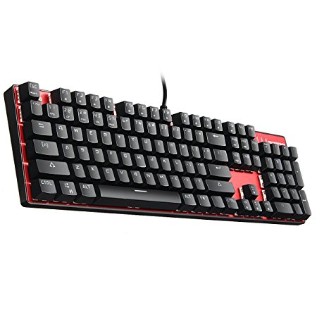 ELEGIANT RGB Backlit Mechanical Gaming Keyboard (Red)