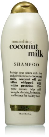 OGX Nourishing Shampoo, Coconut Milk, Salon Size, 25.4 Ounce