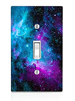 Nebula Galaxy Design Print Image Light Switch Plate
