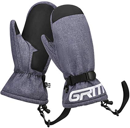 GRM Women's Ski Mittens Gloves, Waterproof Winter Snow Snowboard Gloves for Shoveling Outdoor