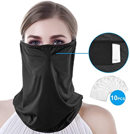 VBIGER Multifunctional Bandana Face Mask Unisex Cycling Mask Snood Scarf Neck Gaiter Stretchy Breathable Balaclava Mask Headwear Neckwear Headband for Outdoor Cycling Motorcycle