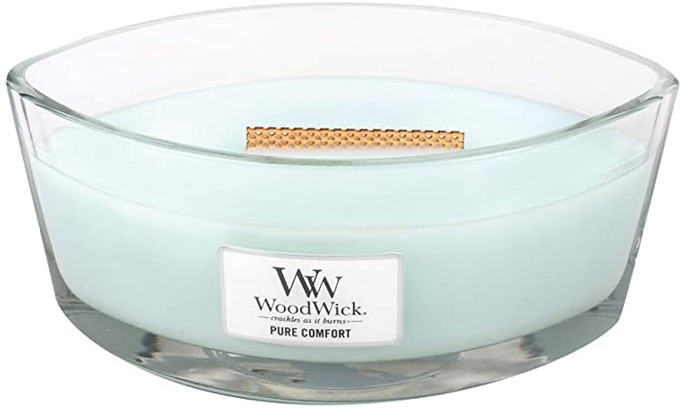 WoodWick Pure Comfort in Glass Jar, Turquoise, Large, 16 oz