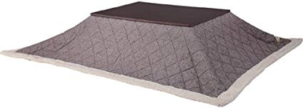 Azumaya Kotatsu Futon Rectangle (75 x 90 Inches) Brown KK-102BR 100% Polyester Fabric