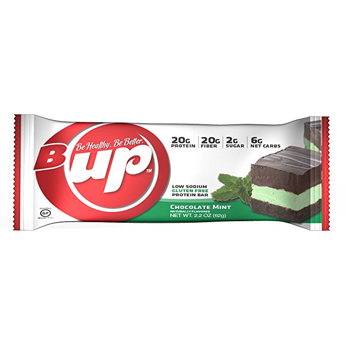 B-Up Protein Bar - Chocolate Mint, 12-Count