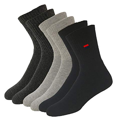 Navy Sport Men's Cotton Athletic Socks, Pack of 3
