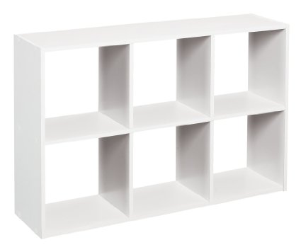 ClosetMaid 1578 Cubeicals Mini 6-Cube Organizer, White