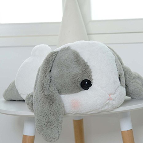 UBeauty 20'' Cute Rabbit Plush Toys Lop Rabbit Doll Pillow (grey)