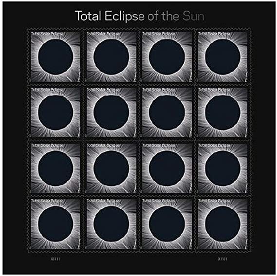 Total Eclipse of The Sun Forever Stamps Sheet of 16 Postage Stamps Scott 5211