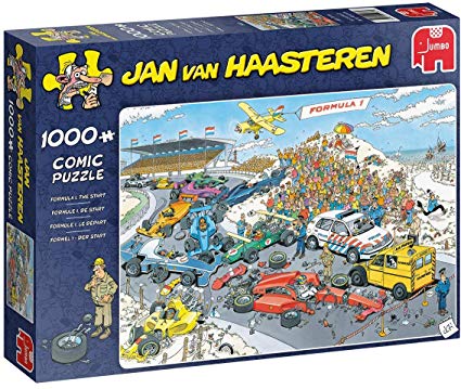 Jumbo 19093 Jan Van Haasteren-The Start 1000 Piece Jigsaw Puzzle, Multi