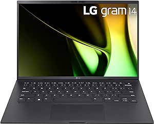 LG gram 14-inch Lightweight Laptop, Intel Evo Edition - 13th Gen Intel Core﻿ Processor i7-1360P, 16GB RAM, 512GB SSD, Black