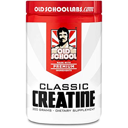 Old School Labs Classic Creatine - Purity-Tested Creatine Monohydrate for Muscle Size, Strength and Stamina - No Additives - Used by More Mr. Olympias and Physique Legends Than Any Other Brand - 300 g