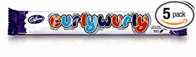 Cadbury Curly Wurly Bar from England (Pack 5 Bars)