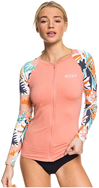 Roxy Women's Swim The Sea Long Sleeve Zip-up Rashguard