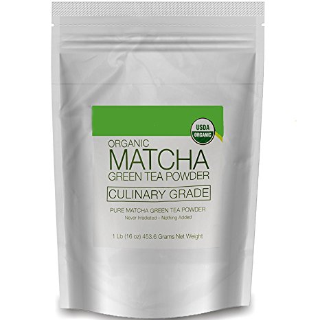 Matcha Green Tea Powder Organic Culinary Grade Matcha 16 oz