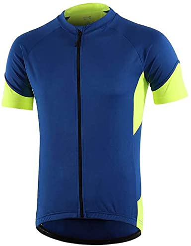 Dooy Men's Cycling Jersey Short/Long Sleeves Biking Shirts with 3 1 Pockets, Breathable Quick Dry Bicycle Shirt