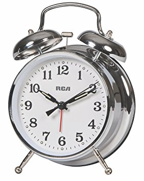 RCA Quartz Classic Analog Alarm Clock for your Bedside Table, Desk, or Study