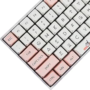 140 Chis Cat MDA Profile Dye Sub Keycaps Ergonomic Thick PBT Keycap Set for TKL GK61 64 68 75 87 96 104 GMMK MX Keyboard