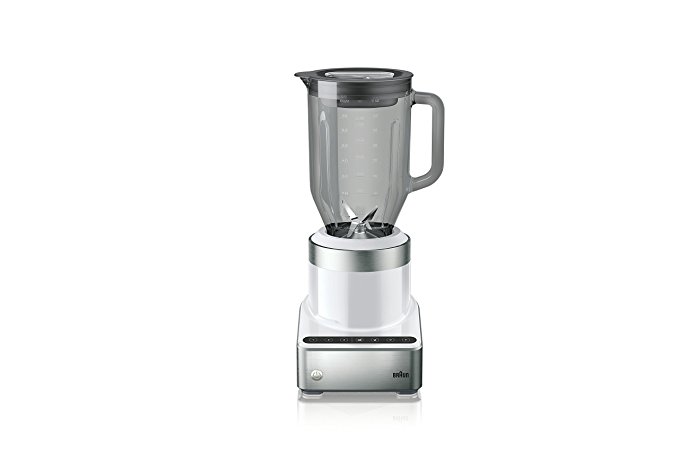 Braun JB7350 WHS Puremix Power Countertop Blender with Thermal Resistant Glass Jug, 56 fl. oz, White