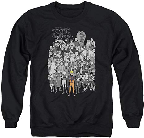 Naruto Characters Unisex Adult Crewneck Sweatshirt for Men and Women