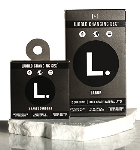 L. Condoms Large 12 Pack of Natural, Premium Condoms