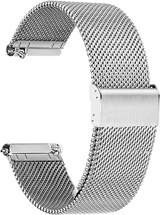 TStrap Mesh Watch Band Metal - Quick Release Watch Strap for Men Women - Stainless Steel Smart Bracelet Montre Homme Replacement - 18mm 20mm 22mm