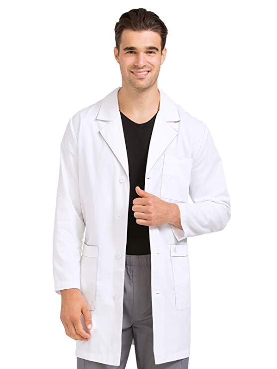 Med Couture Professional Men's 38" Doctor Length Lab Coat