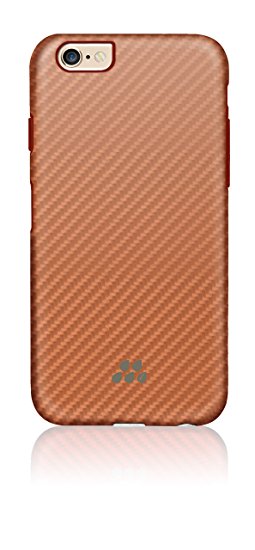 Evutec-AP-655-SI-K05-Karbon Si Kalan tar Carrying Case for Apple iPhone 6S/6 Plus-Rose Gold/Orange