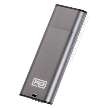 FD10 8GB USB Flash Drive Voice Recorder / Small 192kbps HD Quality Audio Recording Device / 16hr Battery & 90hr Capacity (Gray)
